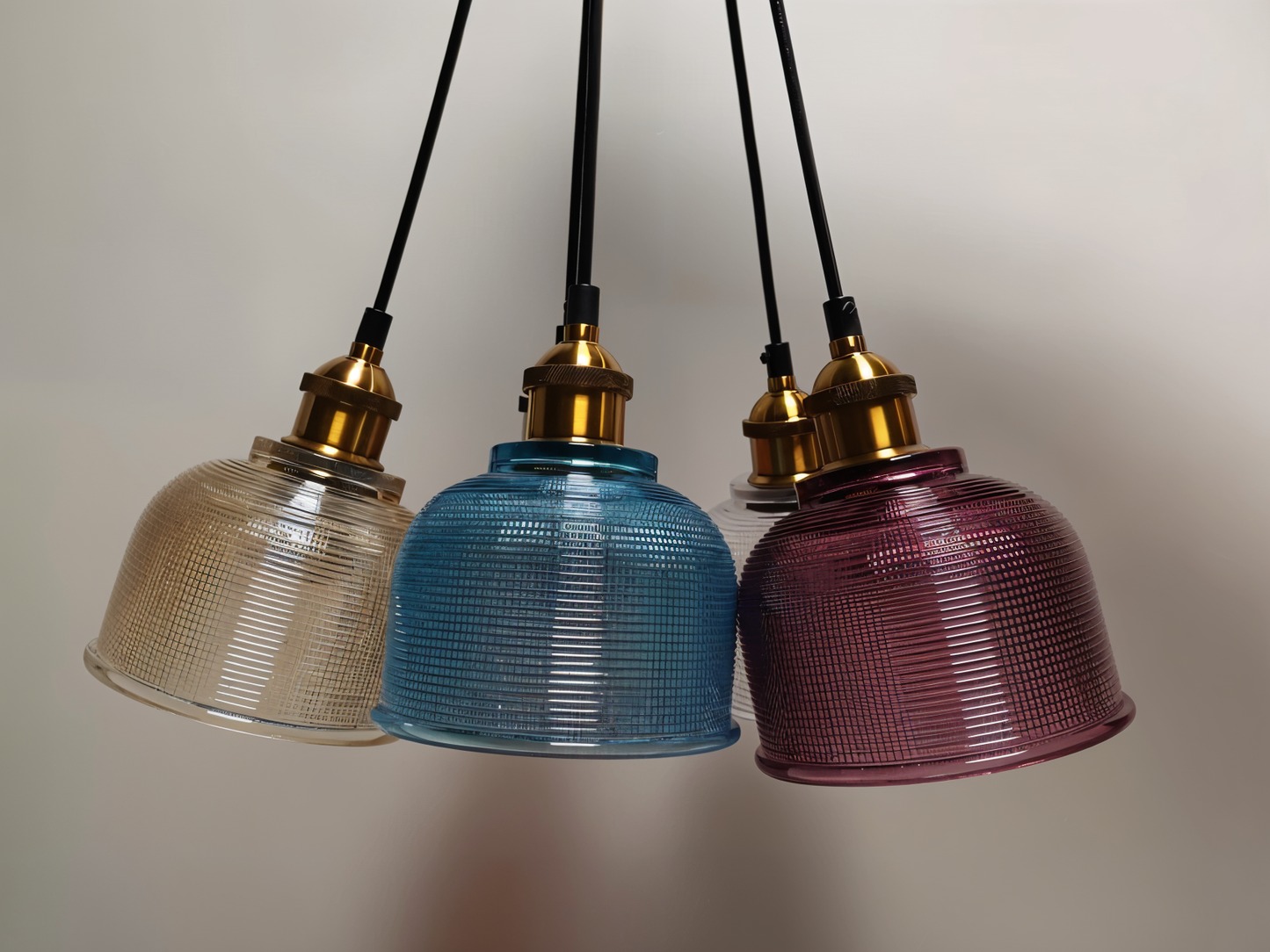 Glossy Bell pendelleuchte - bunte retro glas pendelleuchte-moderne hängelamper