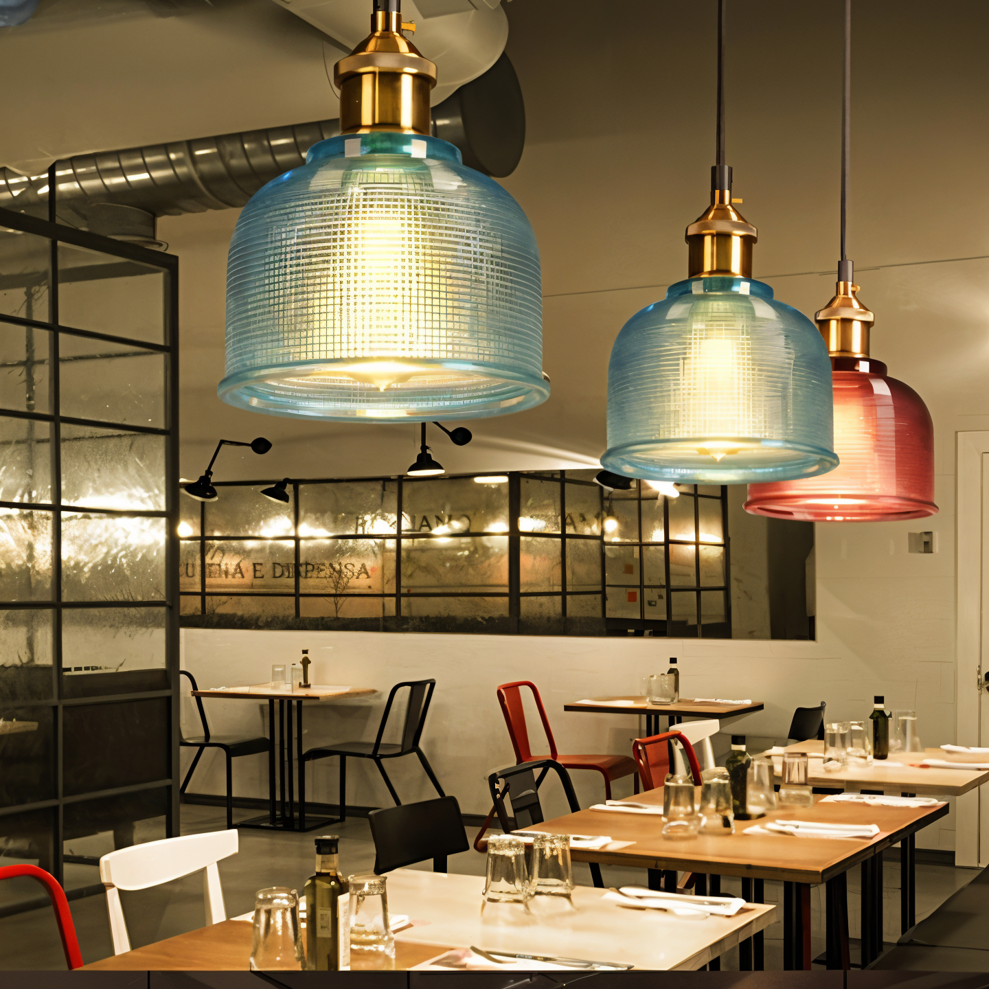 Glossy Bell pendelleuchte - bunte retro glas pendelleuchte-moderne hängelamper