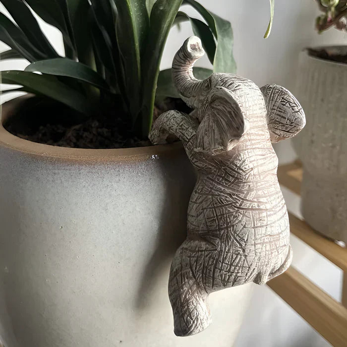 Harz Elefant topf hänger - blumentopf kleiderbügel elefant - hängende elefanten dekoration