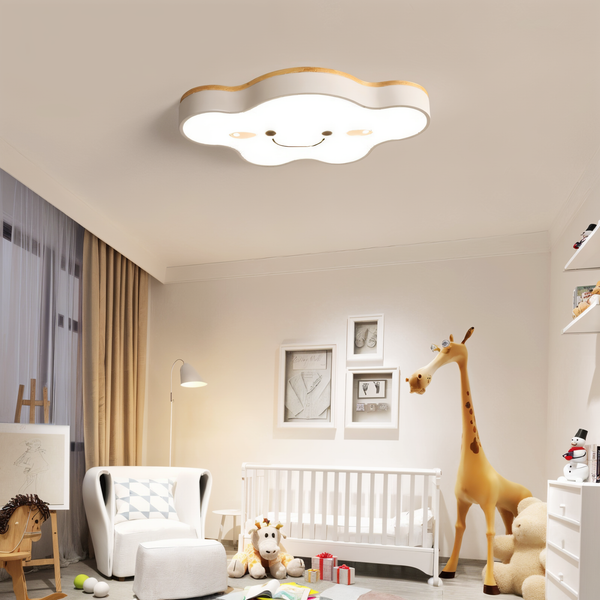 Jollysky deckenleuchte - lächelnde wolke led-einbauleuchte für kinderzimmer