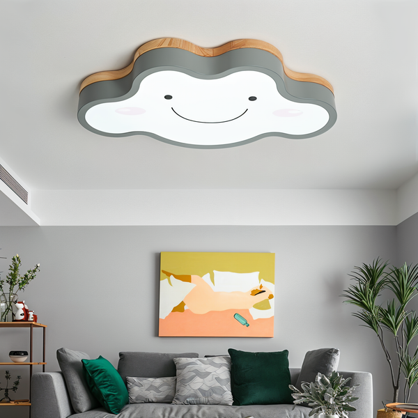 Jollysky deckenleuchte - lächelnde wolke led-einbauleuchte für kinderzimmer