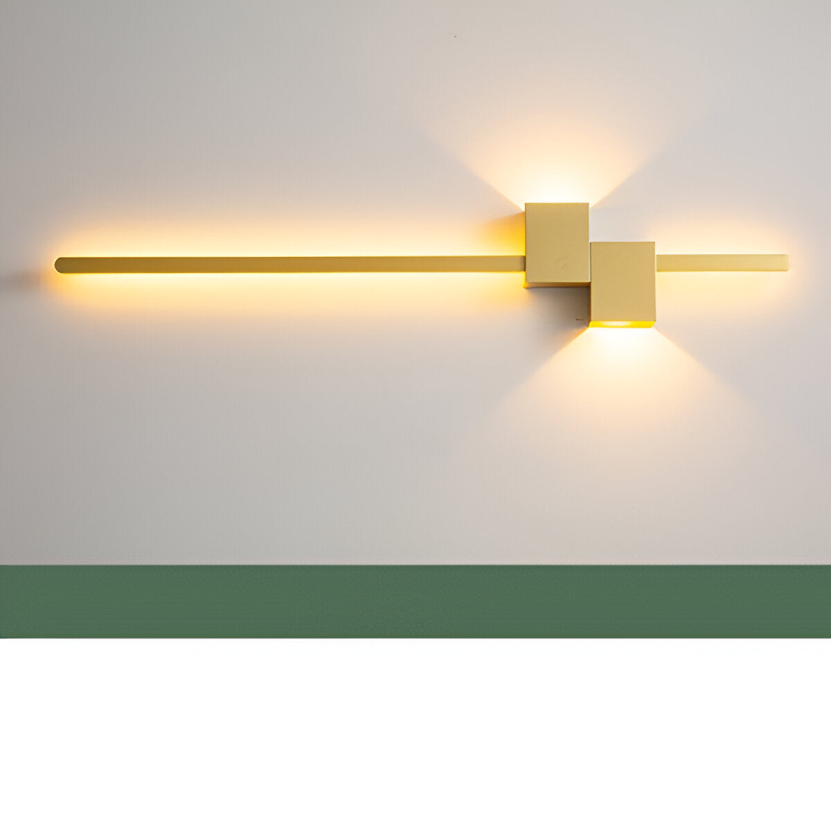 The line wandleuchte - minimalistische schwarze lange led wandbeleuchtung