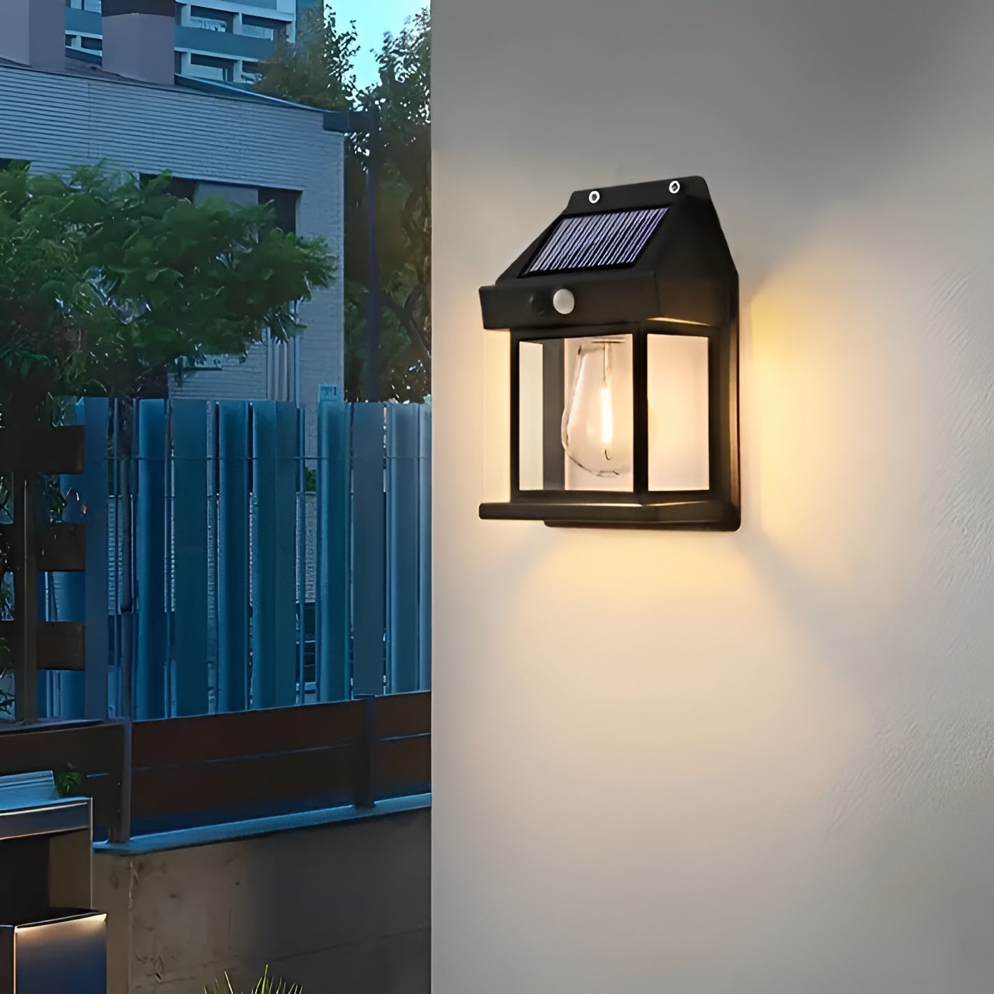 Luminex – moderne solar-wandlampen mit bewegungsmelder