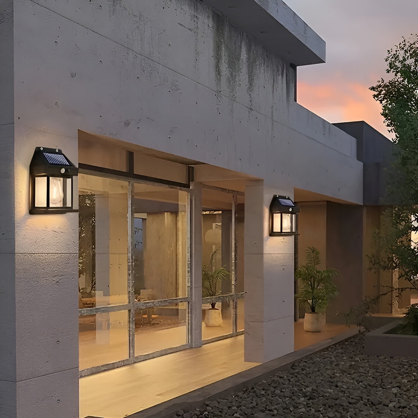Luminex – moderne solar-wandlampen mit bewegungsmelder