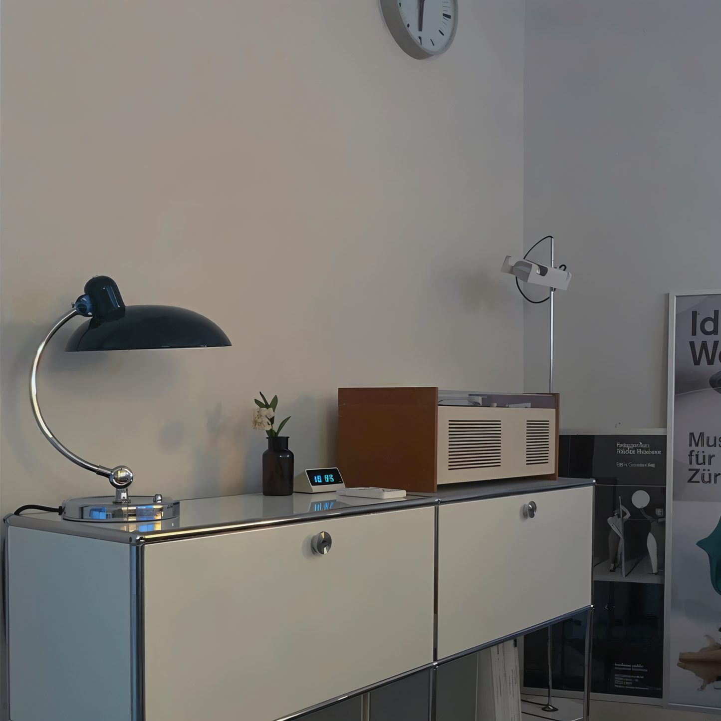 NostaChic tischlampe - verstellbare vintage-schreibtischlampe aus eisen mit kuppel