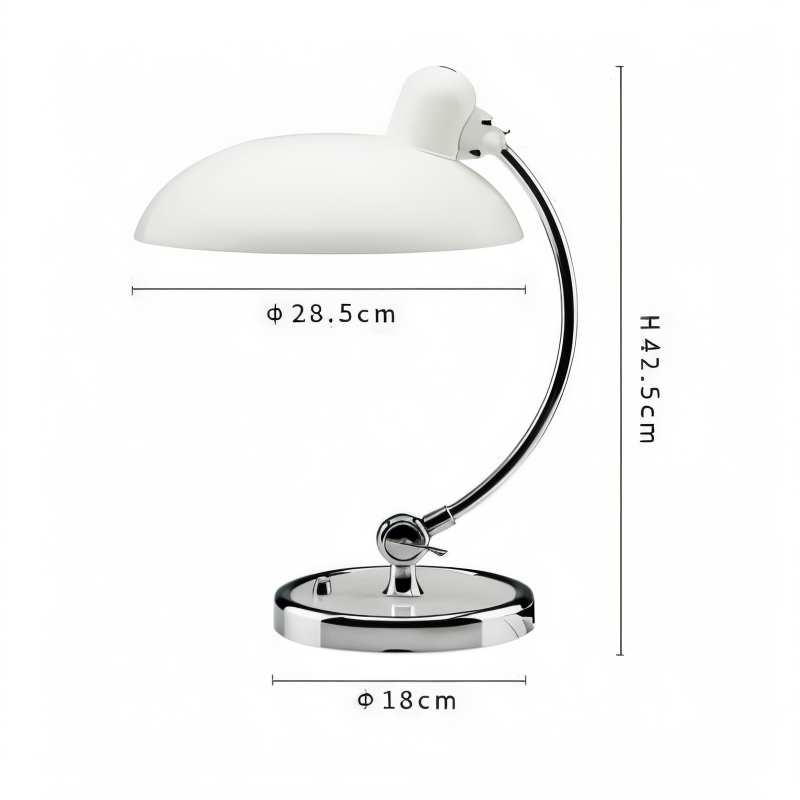 NostaChic tischlampe - verstellbare vintage-schreibtischlampe aus eisen mit kuppel