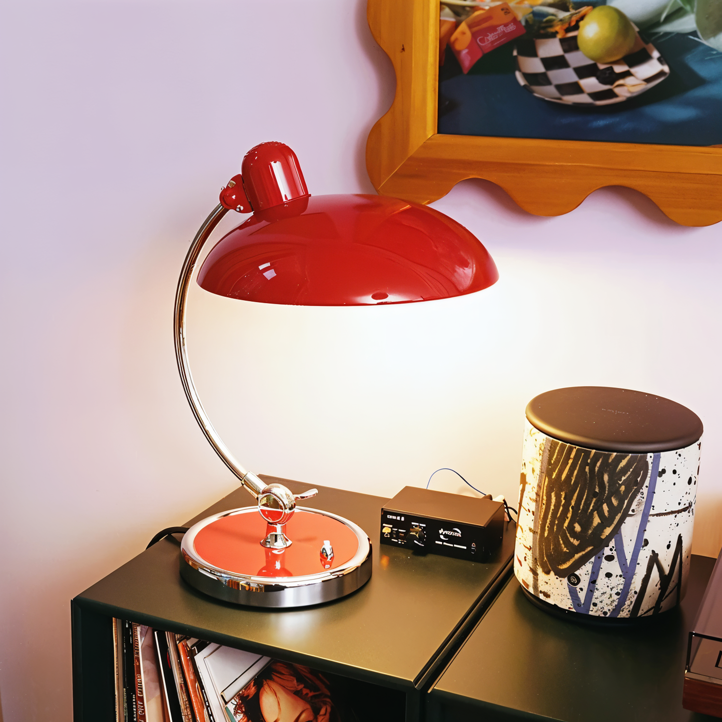 NostaChic tischlampe - verstellbare vintage-schreibtischlampe aus eisen mit kuppel