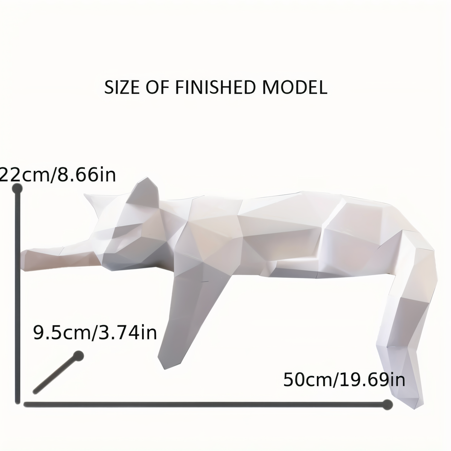 Oripurr - künstlerische diy schwarz weiß 3d lethargisch origami katze deko
