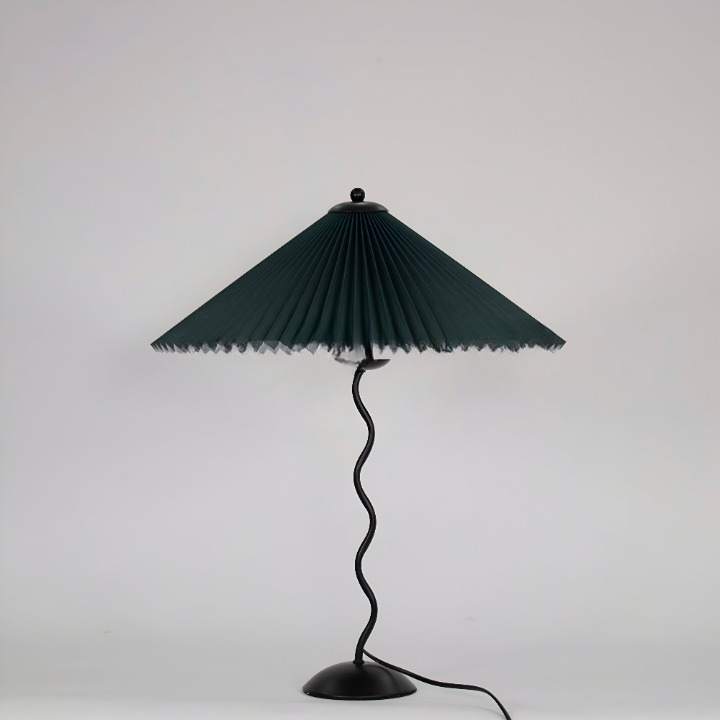 Ori squiggle lampe - gefaltete tischlampe - origami led tischlampe