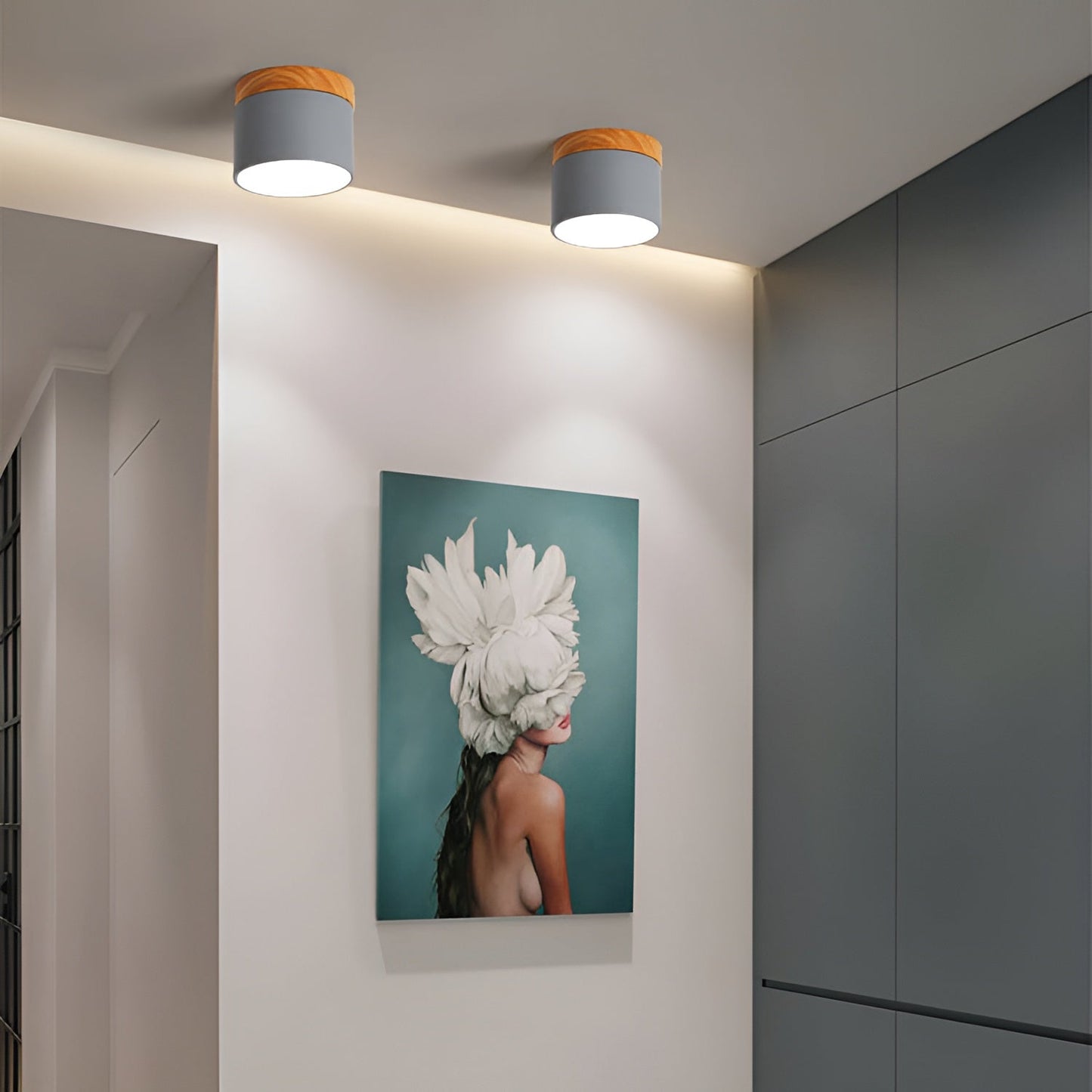 PastelGlow zylinderlampe - vintage flush mount deckenleuchte