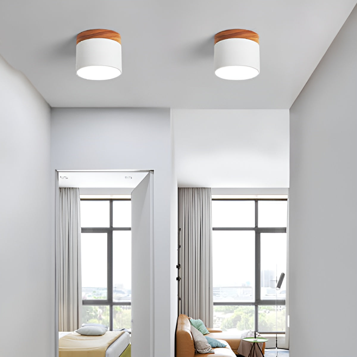 PastelGlow zylinderlampe - vintage flush mount deckenleuchte
