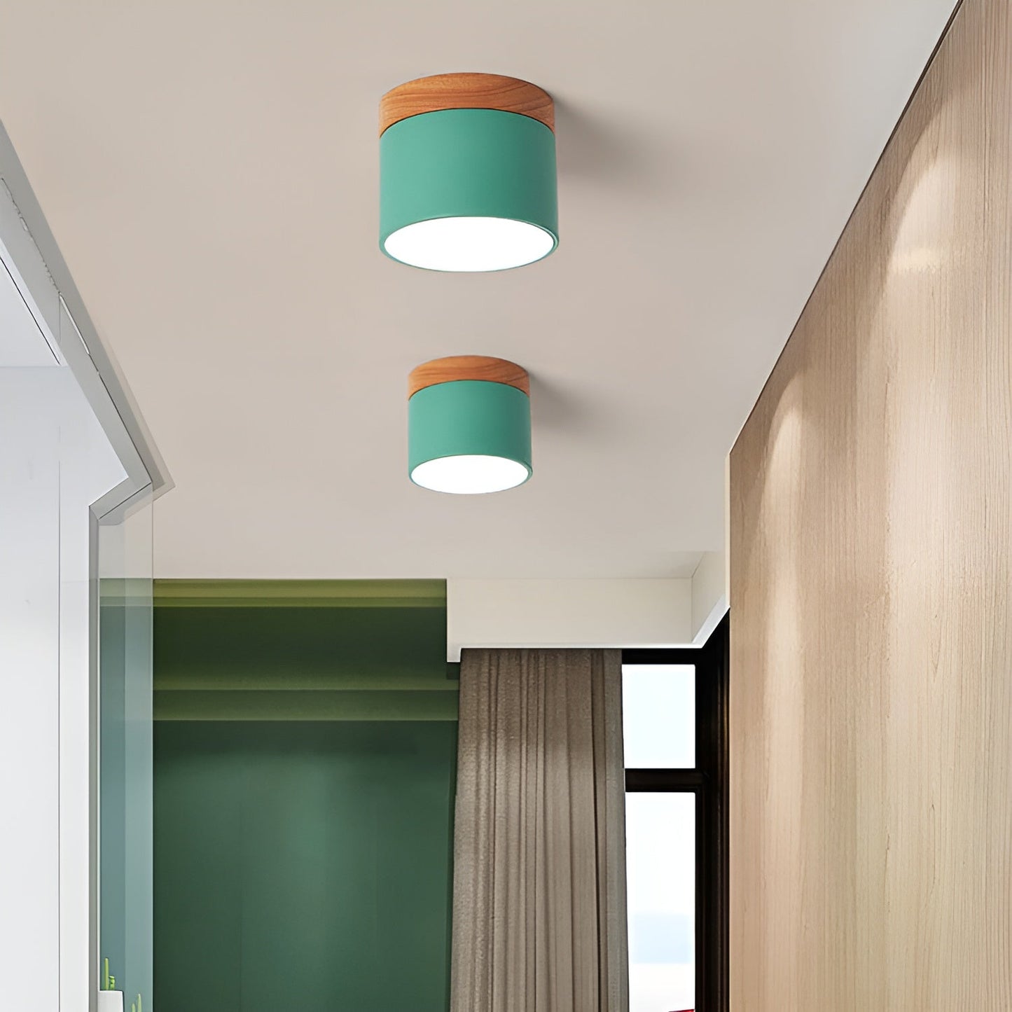 PastelGlow zylinderlampe - vintage flush mount deckenleuchte