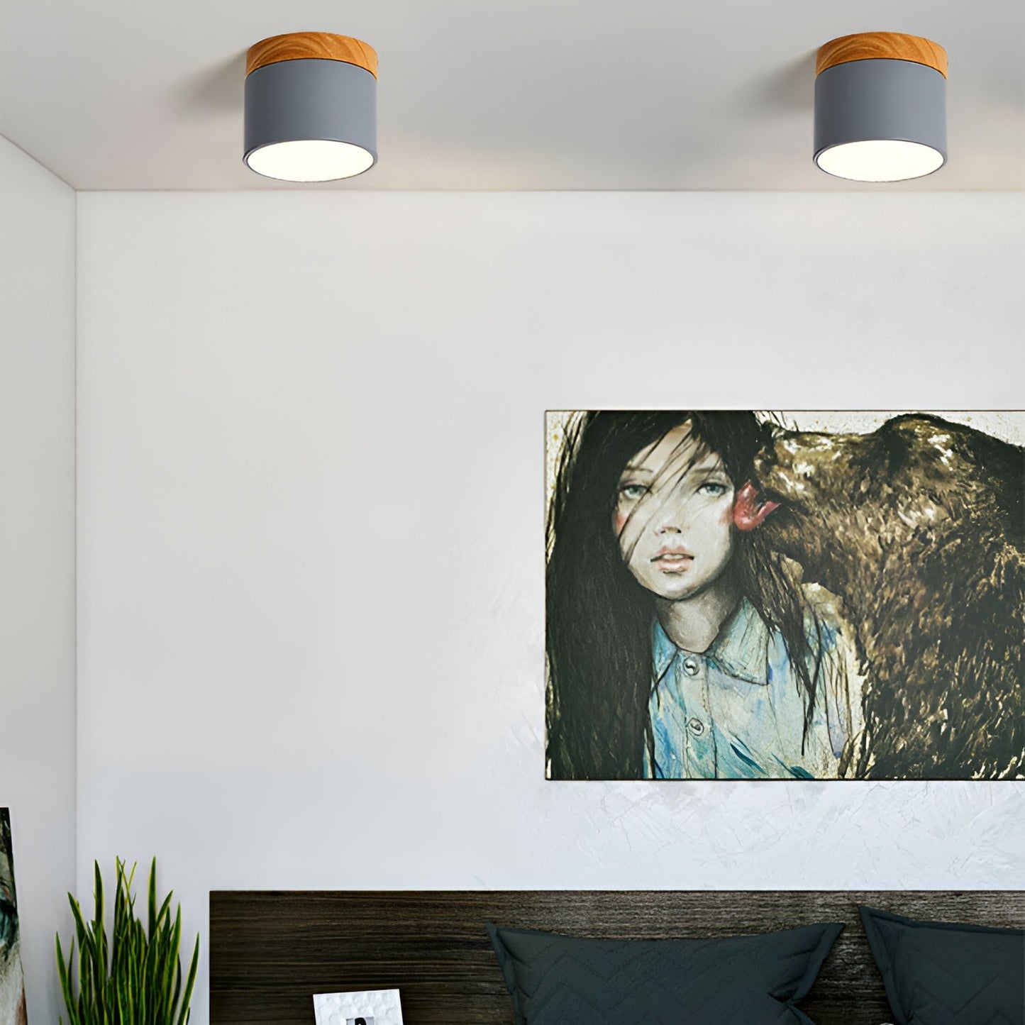 PastelGlow zylinderlampe - vintage flush mount deckenleuchte