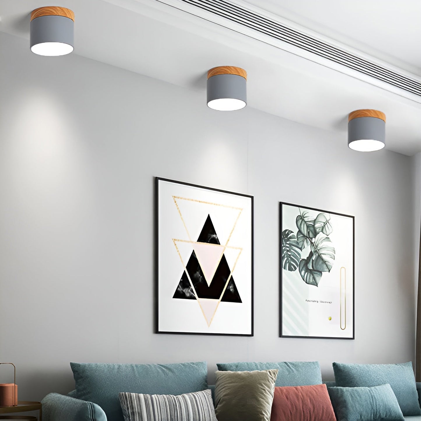 PastelGlow zylinderlampe - vintage flush mount deckenleuchte