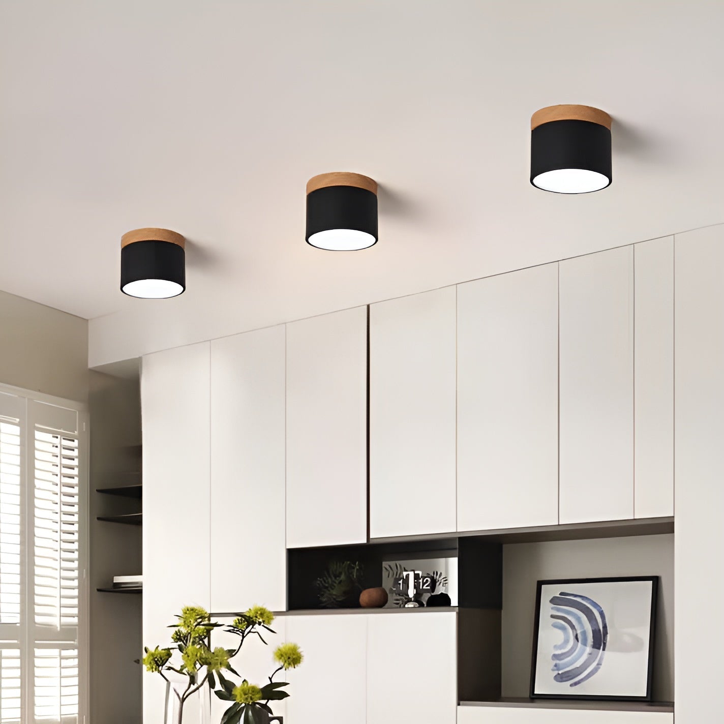 PastelGlow zylinderlampe - vintage flush mount deckenleuchte