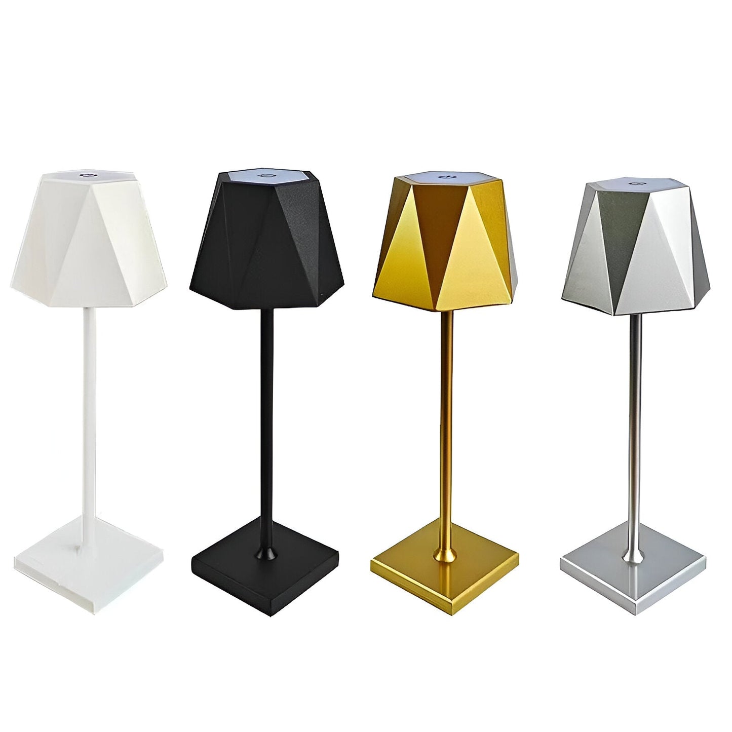 PolyLamp - tragbare sechseckige LED-tischlampe - wasserdicht und wiederaufladbar