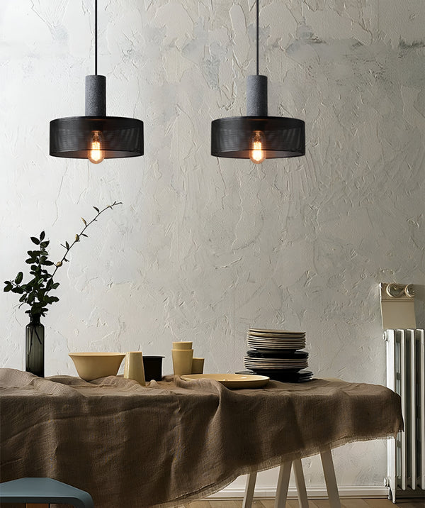 Rustic pendelleuchte - moderne retro schwarze industrieleuchte - verstellbare hängelampe