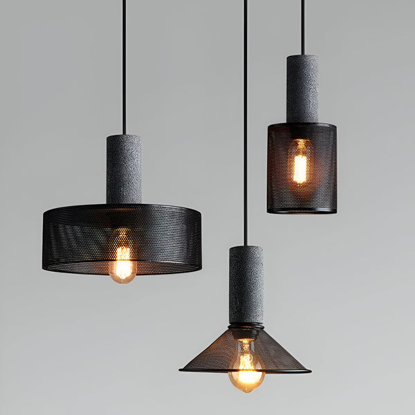 Rustic pendelleuchte - moderne retro schwarze industrieleuchte - verstellbare hängelampe