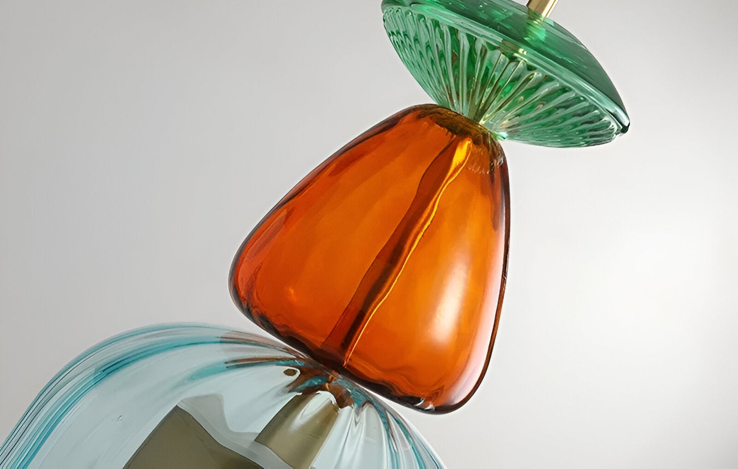 SpectraFuse pendelleuchte - mehrfarbige glas hängelampe - nordic macaron dekorative beleuchtung