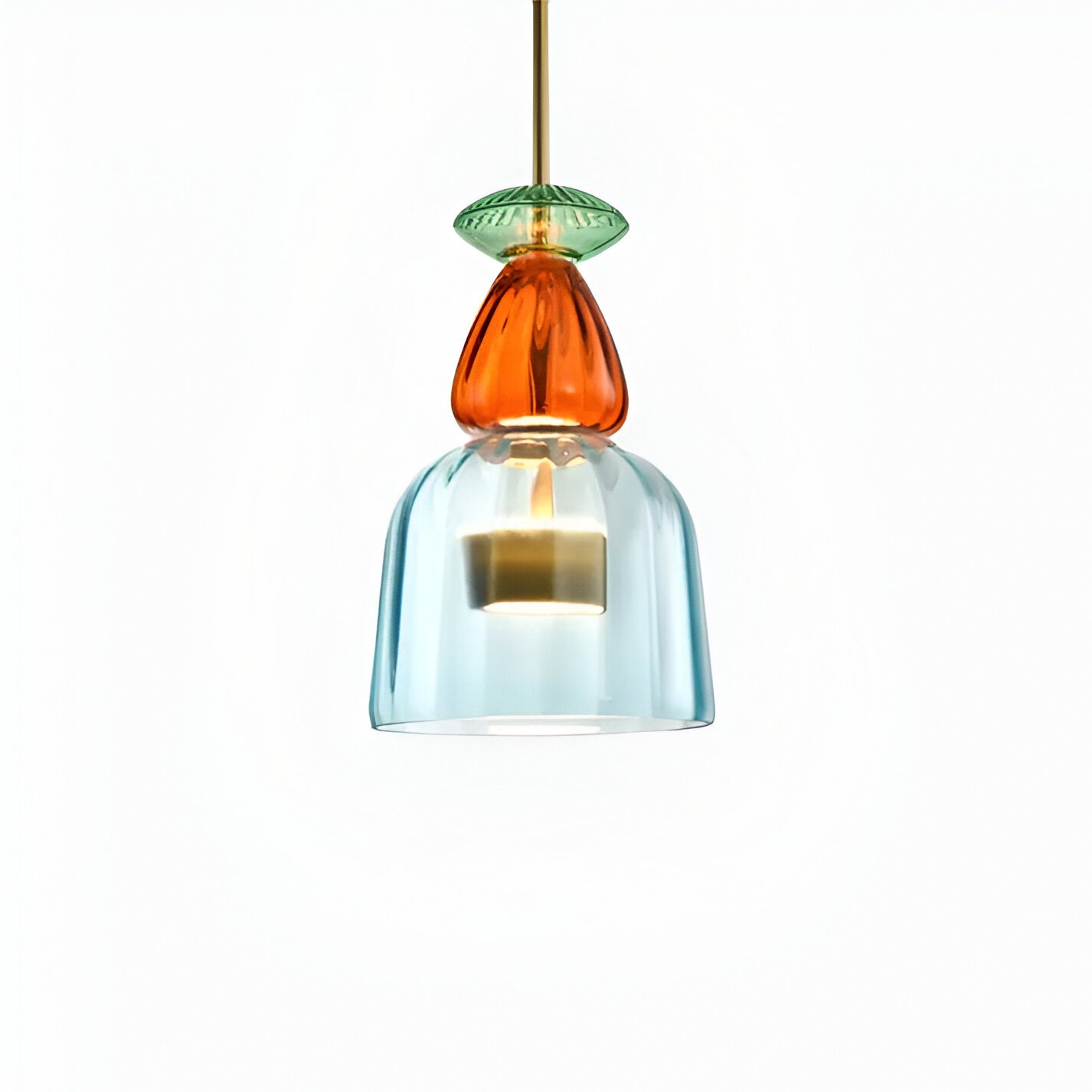 SpectraFuse pendelleuchte - mehrfarbige glas hängelampe - nordic macaron dekorative beleuchtung