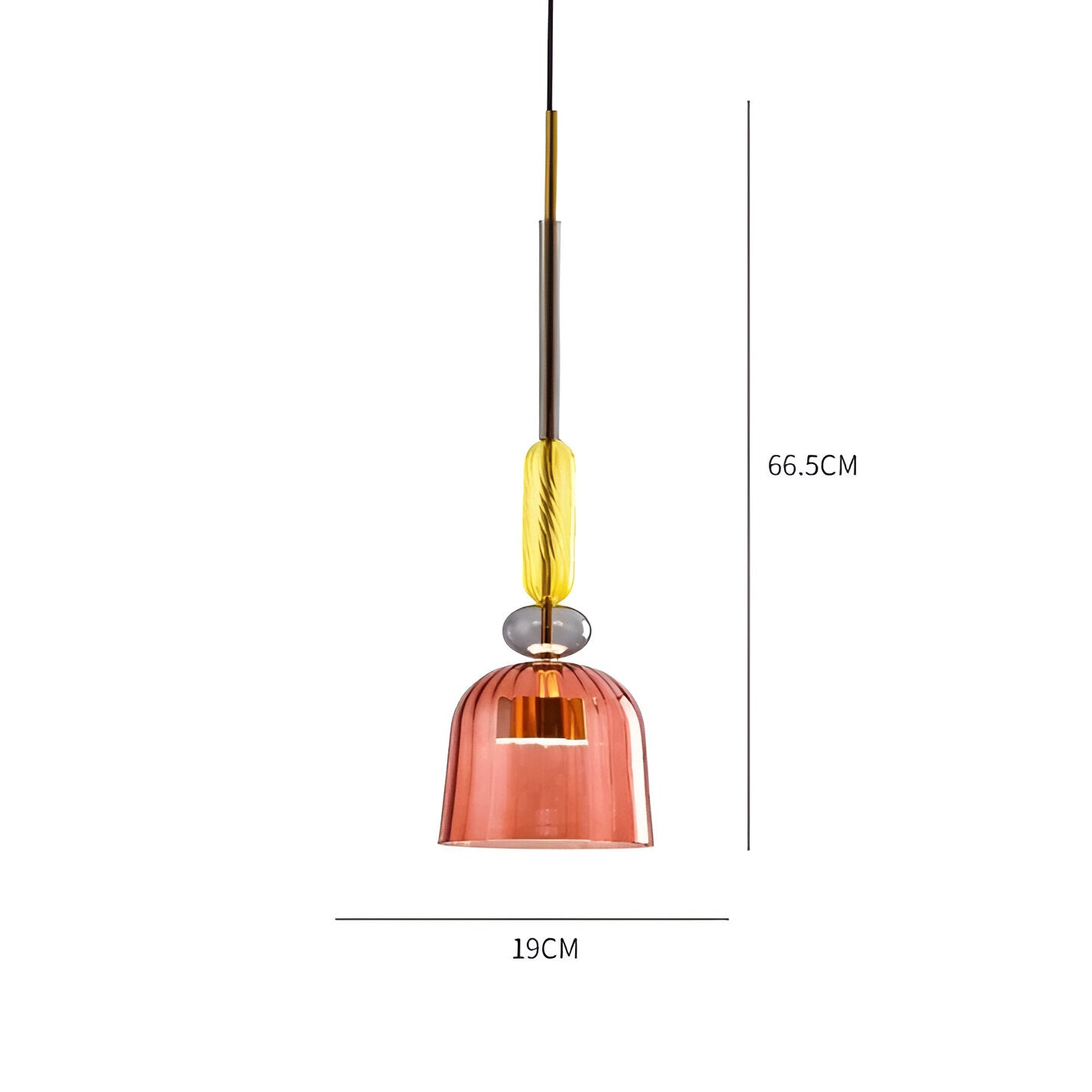 SpectraFuse pendelleuchte - mehrfarbige glas hängelampe - nordic macaron dekorative beleuchtung