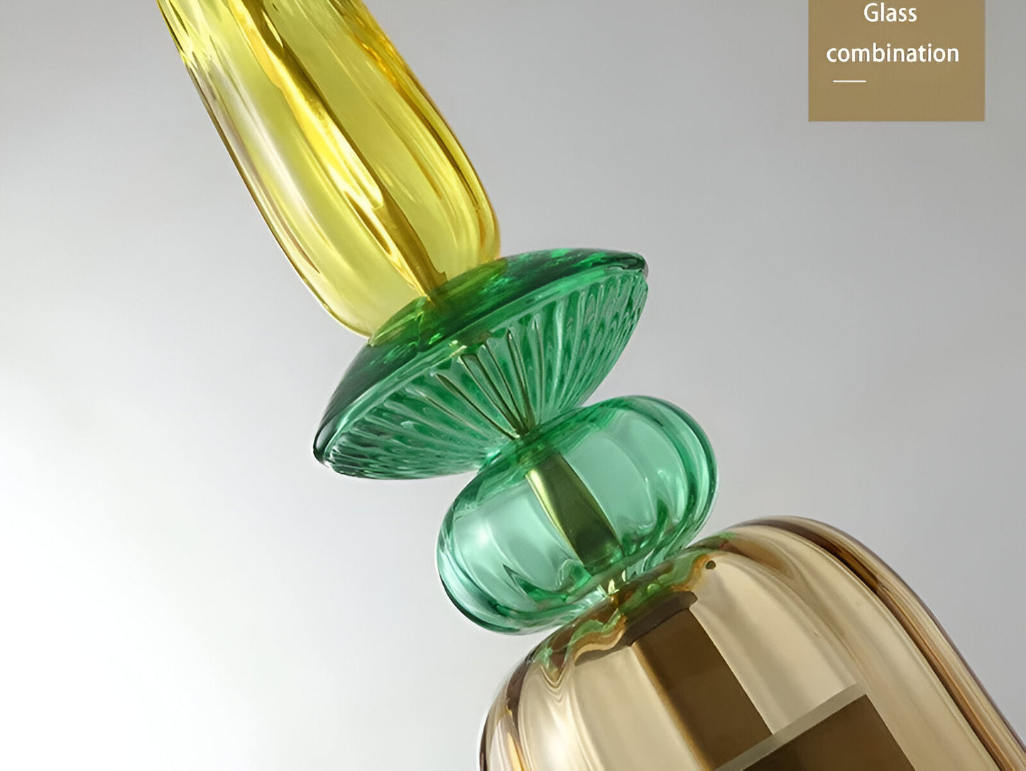SpectraFuse pendelleuchte - mehrfarbige glas hängelampe - nordic macaron dekorative beleuchtung