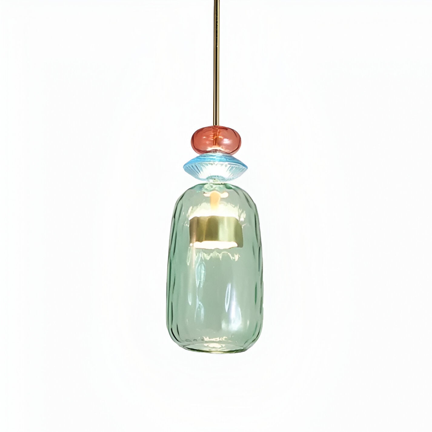 SpectraFuse pendelleuchte - mehrfarbige glas hängelampe - nordic macaron dekorative beleuchtung