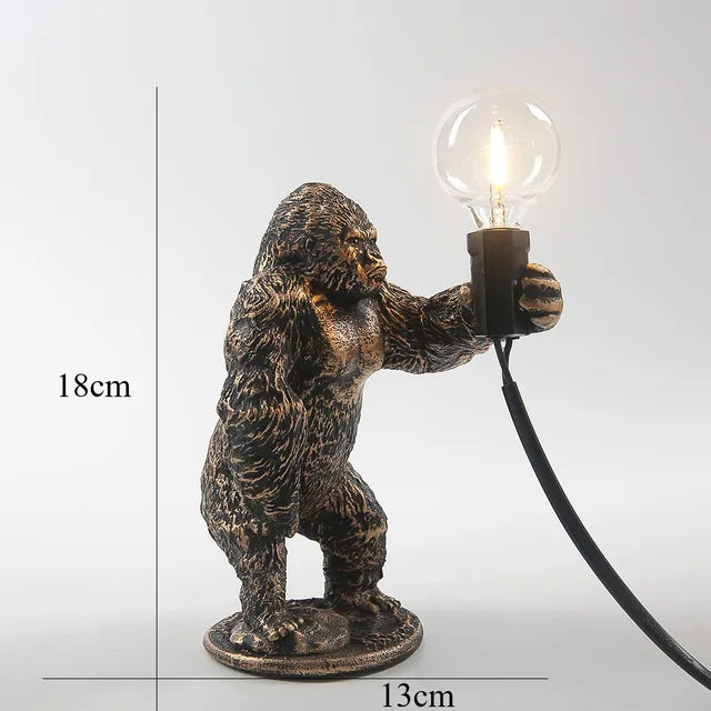Gorilla glow - gorilla tier tischlampe