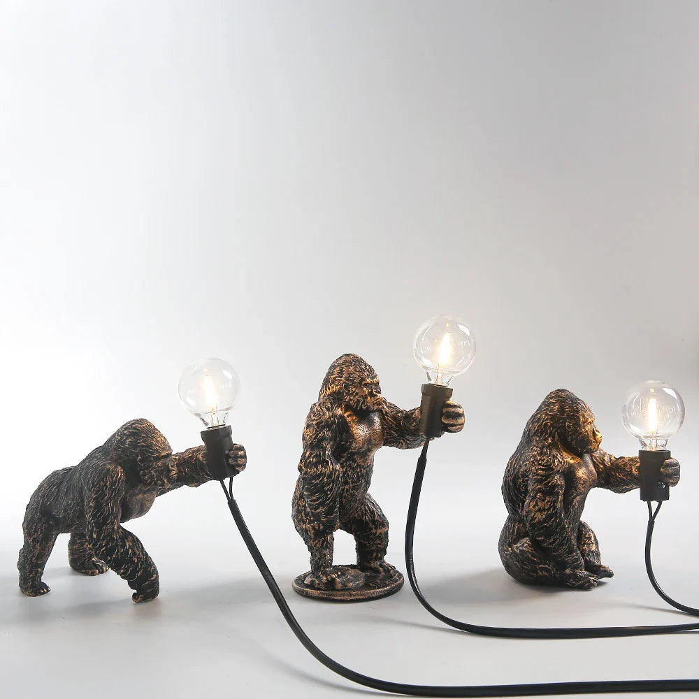 Gorilla glow - gorilla tier tischlampe