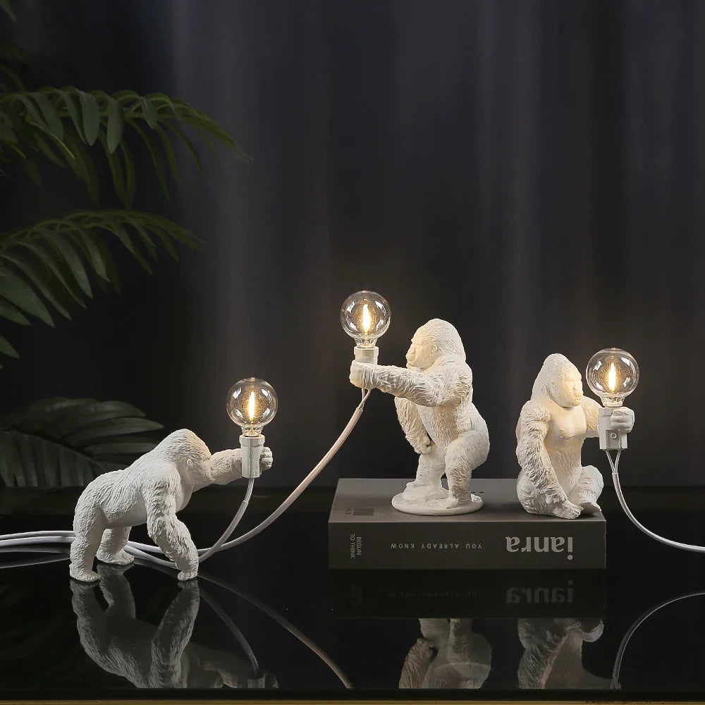 Gorilla glow - gorilla tier tischlampe