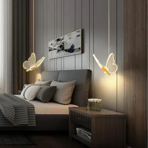 FlutterGlow - led schmetterling pendelleuchten