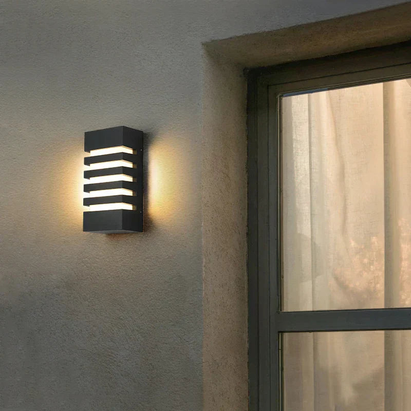 Aluluxe | moderne wasserdichte aluminium-wandlampe für innen- und außenbereiche