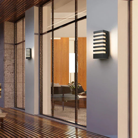 Aluluxe | moderne wasserdichte aluminium-wandlampe für innen- und außenbereiche