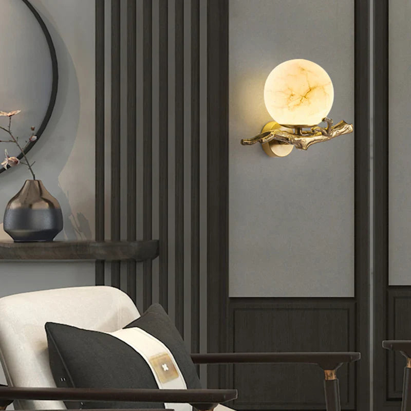 Moderne kreative marmor-wandlampe
