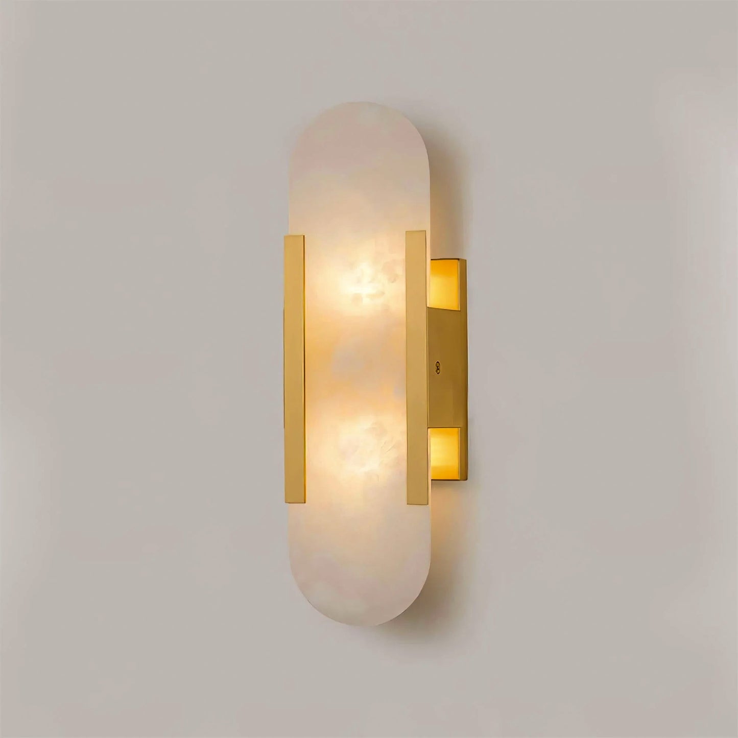 Melange langgestreckte alabaster wandleuchte