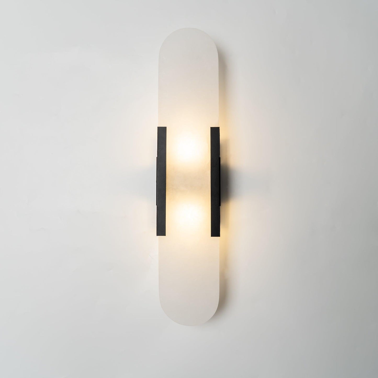 Melange langgestreckte alabaster wandleuchte
