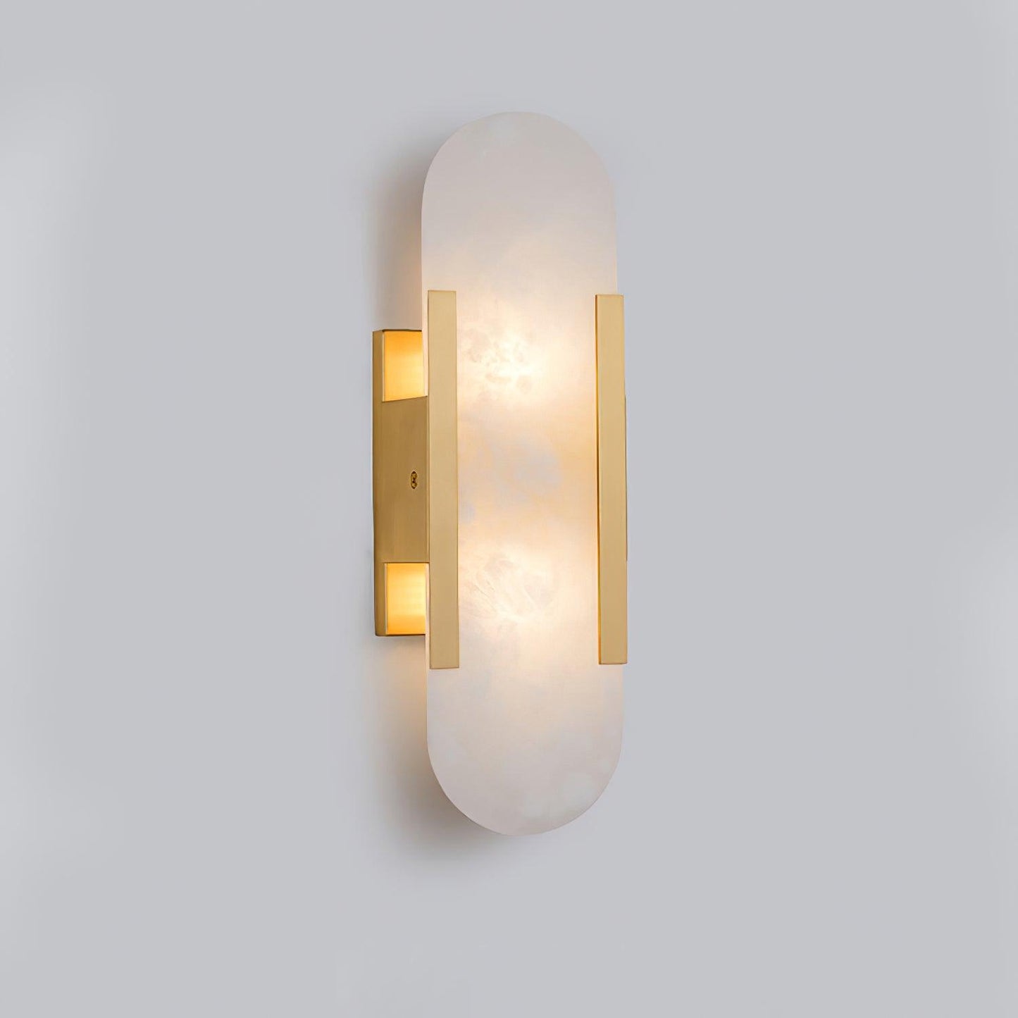Melange langgestreckte alabaster wandleuchte