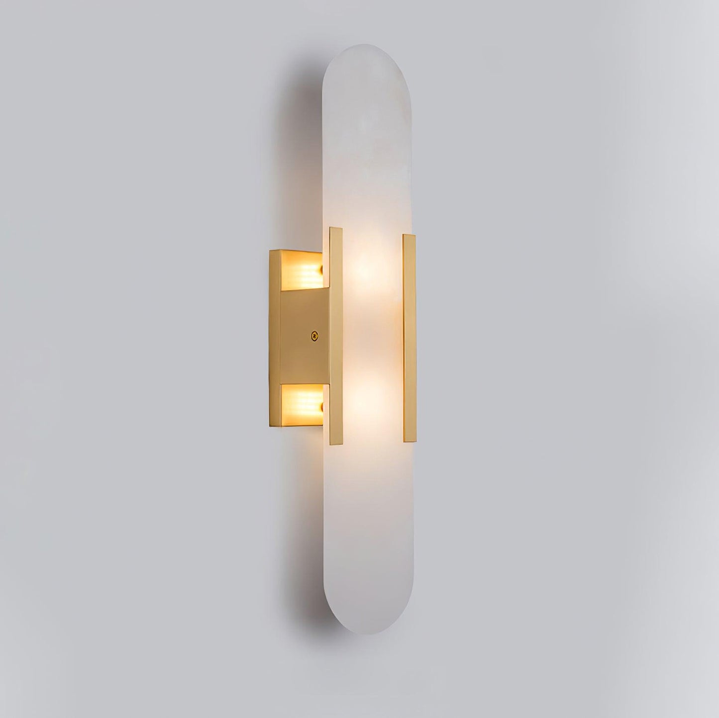 Melange langgestreckte alabaster wandleuchte