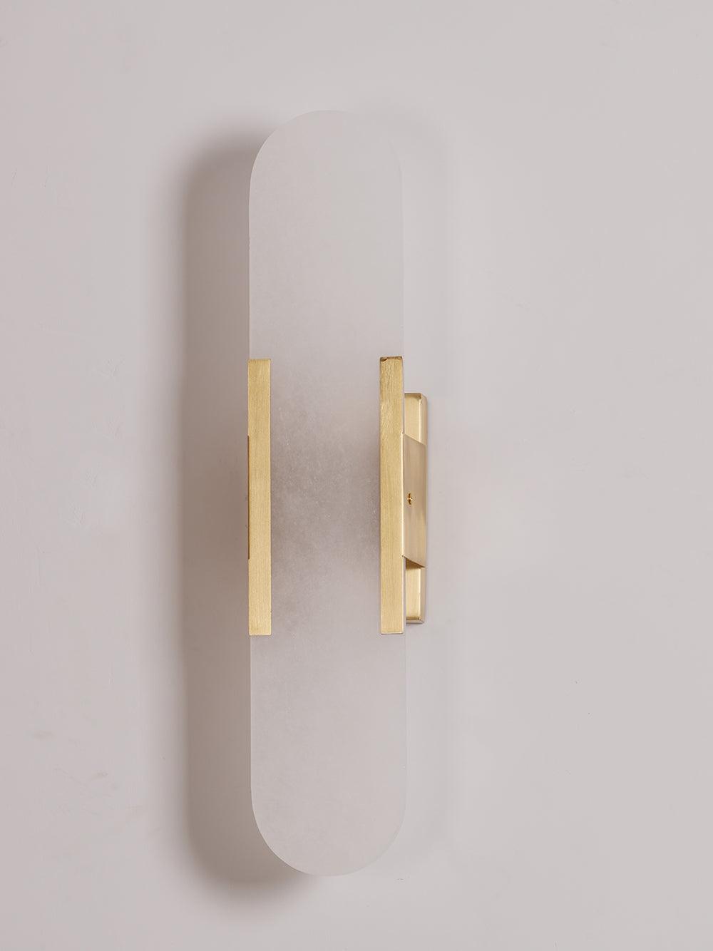Melange langgestreckte alabaster wandleuchte