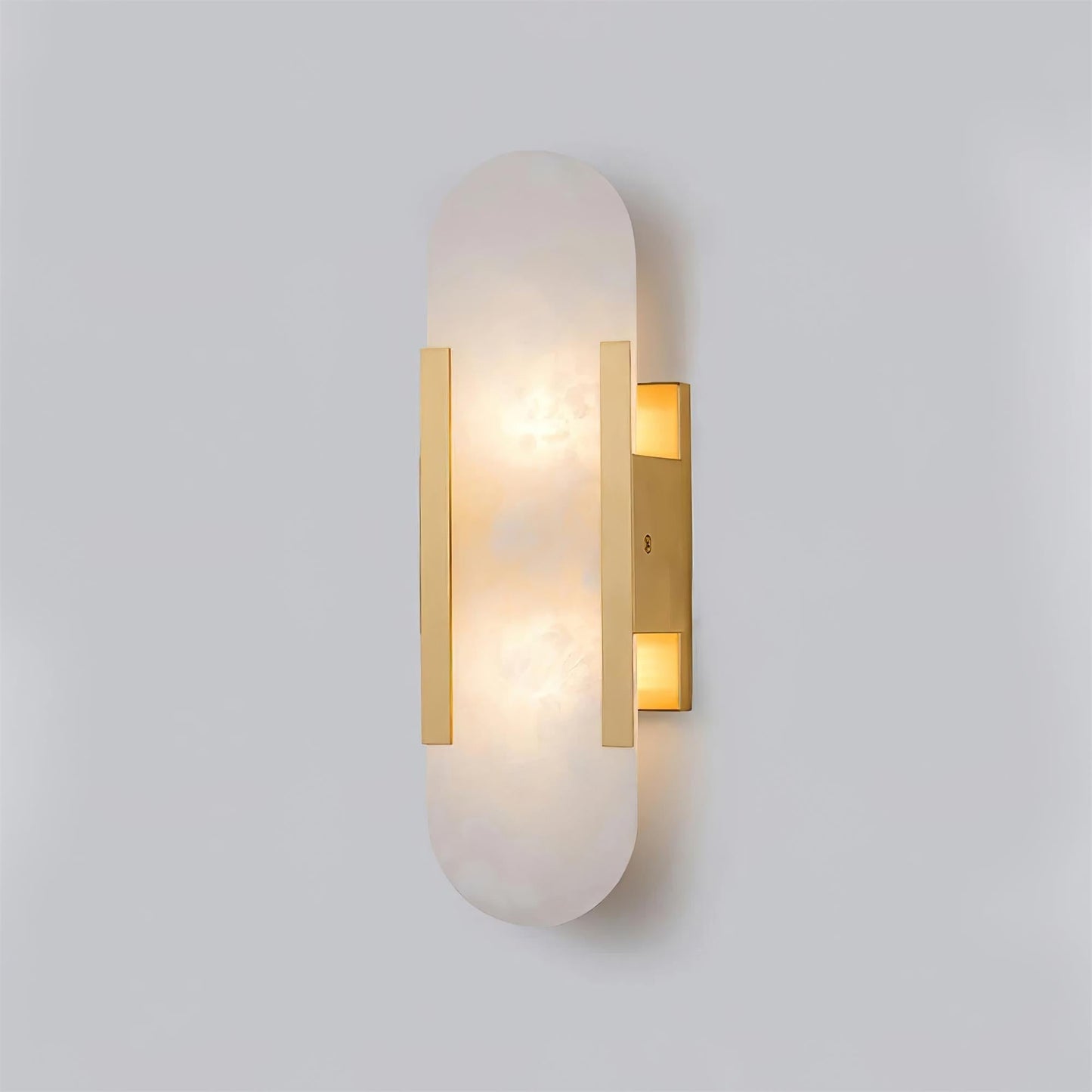 Melange langgestreckte alabaster wandleuchte