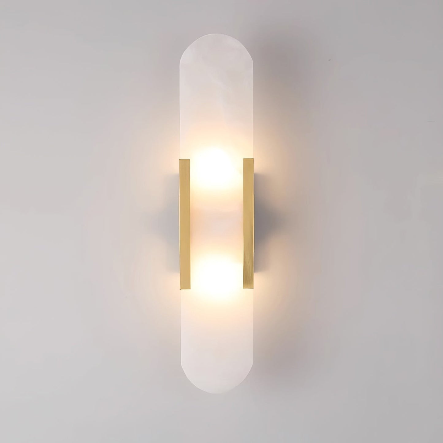 Melange langgestreckte alabaster wandleuchte