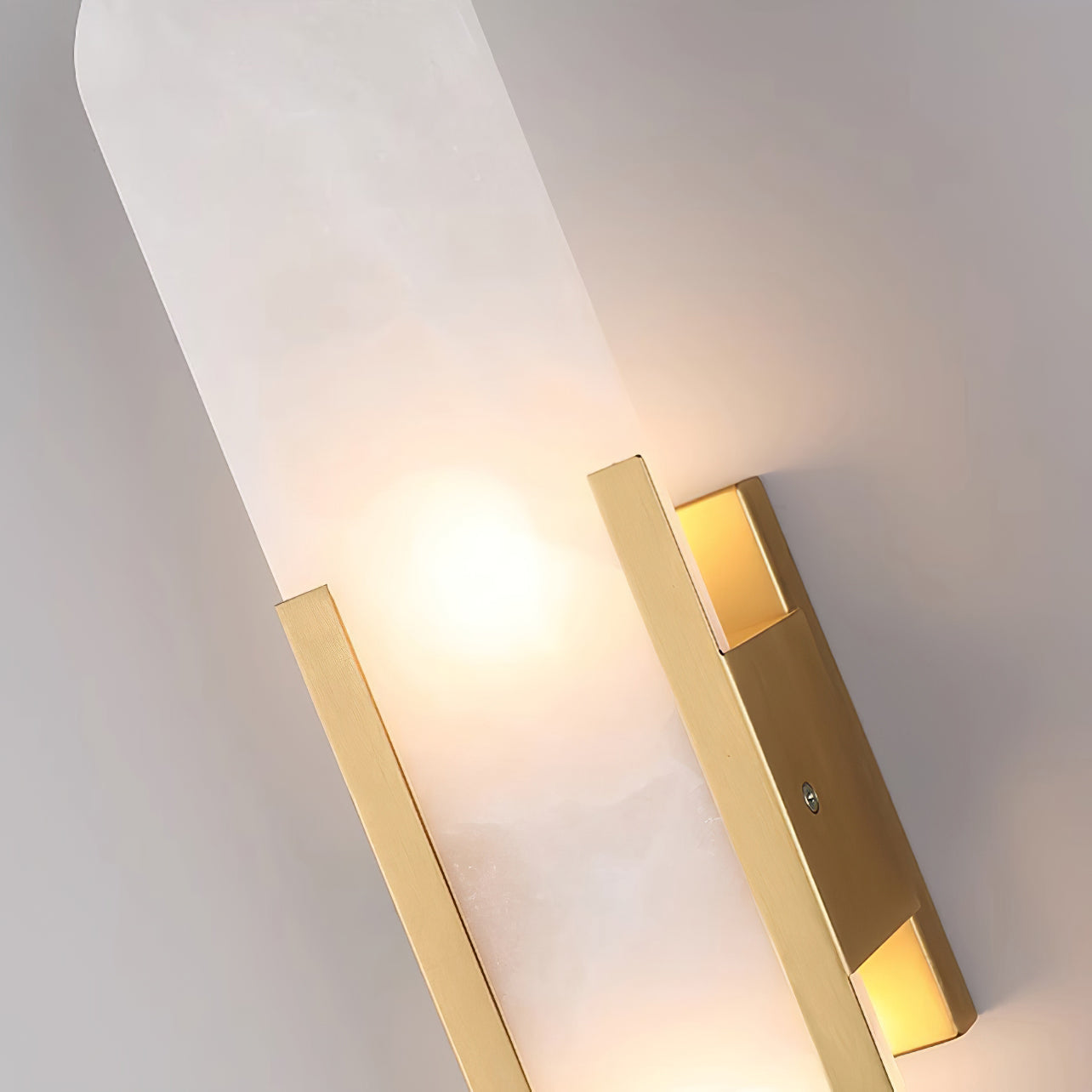 Melange langgestreckte alabaster wandleuchte