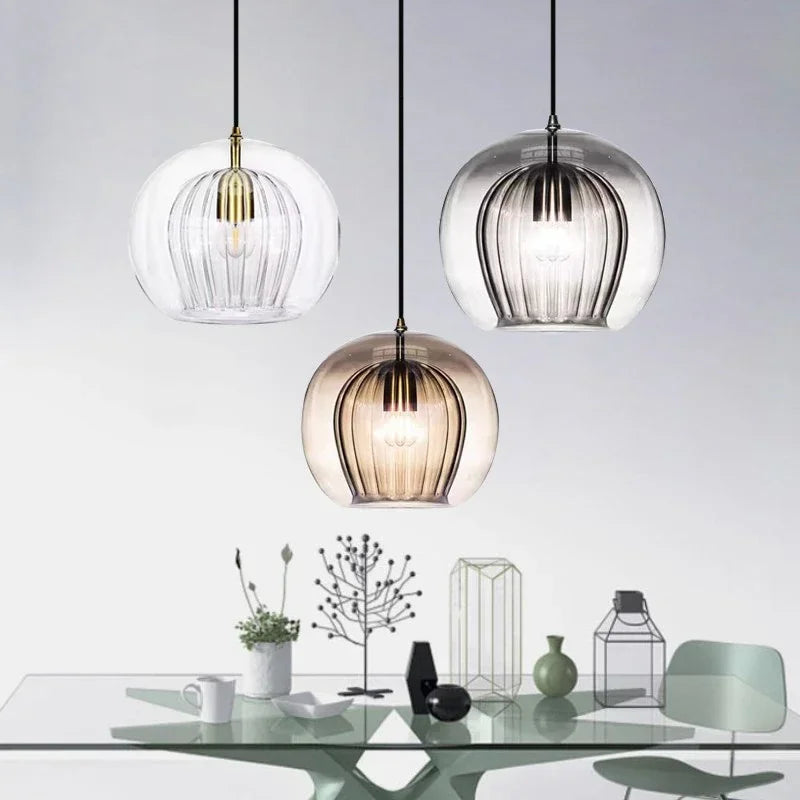 Timberglow - moderne glas-Pendelleuchte
