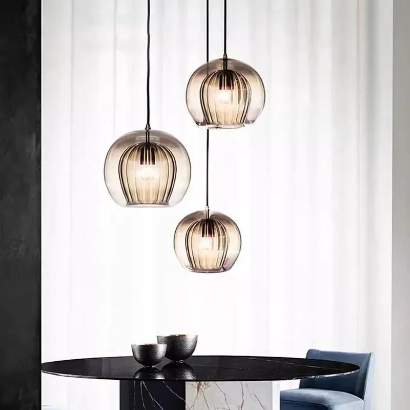 Timberglow - moderne glas-Pendelleuchte