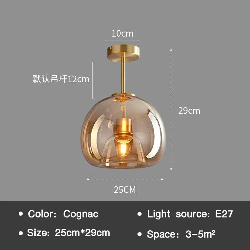 Essenceglow - minimalistische deckenlampe aus glas
