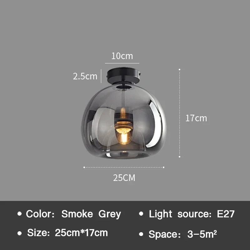 Essenceglow - minimalistische deckenlampe aus glas