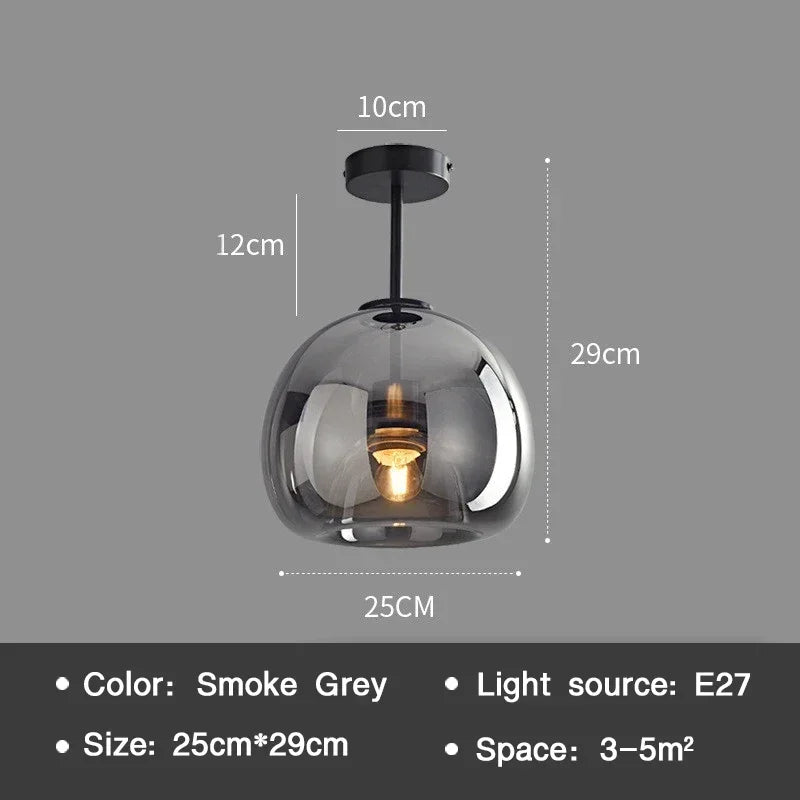 Essenceglow - minimalistische deckenlampe aus glas