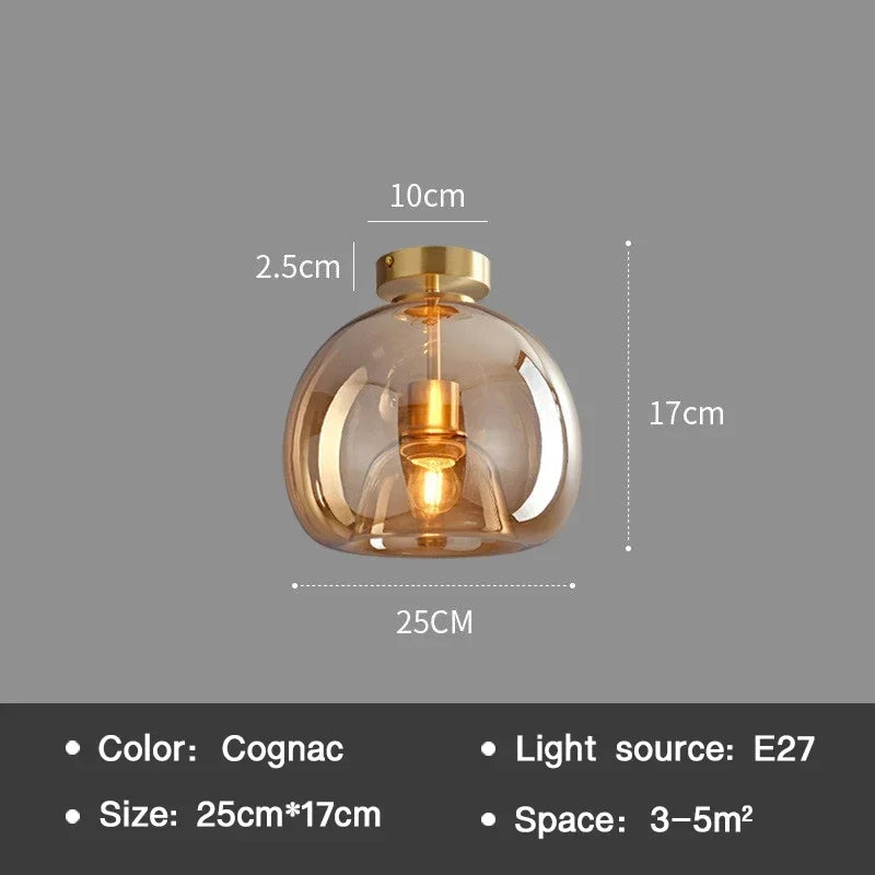 Essenceglow - minimalistische deckenlampe aus glas
