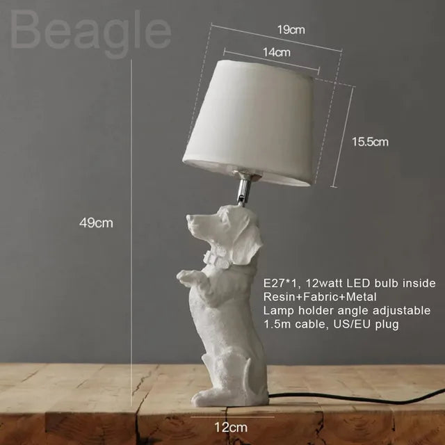 Pupart – art-deco-welpen-tischlampe