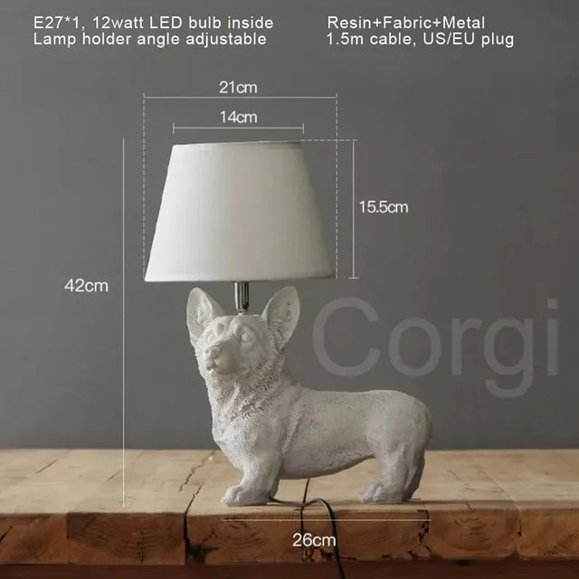 Pupart – art-deco-welpen-tischlampe
